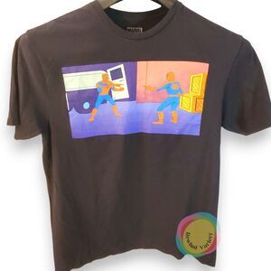 Marvel Spider-Man Pointing Meme Shirt Men Slim Medium